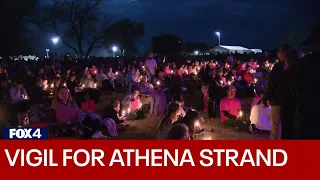 Athena Strand: Thousands gather for memorial service for 7-year-old