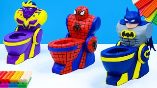 How to make robot mod superhero Spider man, Batman, Thanos and Hulk, Captain America with clay