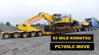 Transporting A Komatsu PC700LC 93 Miles