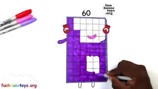 5 NEW NUMBERBLOCKS EPISODES COLORING! Numberblocks 60, 70, 80, 90, 100! 21 SEPTEMBER 2019!