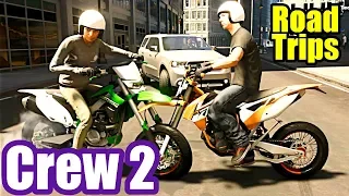 MOTORBIKE ROAD TRIP - The Crew 2 Online Gameplay w/Friend #11