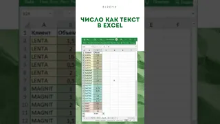 Excel: Массово преобразовать текст в число #shorts