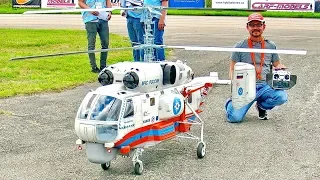 AMAZING HUGE !!! RC KAMOV KA-32A11BC SCALE MODEL TURBINE HELICOPTER / FLIGHT DEMONSTRATION !!!