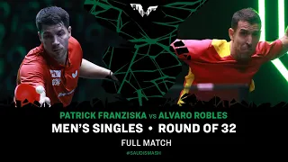 FULL MATCH | Patrick FRANZISKA vs Alvaro ROBLES | MS R32 | #SaudiSmash 2024