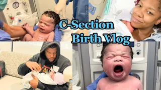 POSITIVE C-SECTION EXPERIENCE: Birth Vlog//Labor at 38 +5//What to Expect With a C-Section