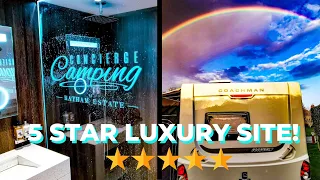 We visit a 5 star luxury  caravan site | Concierge Camping, West Sussex