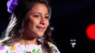 Magallie interpreta “Pelea de Gallos” por su abuelito | Audiciones | La Voz Kids 2016