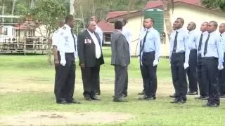 Fijian Minister Hon. Parveen Bala officiates Firefighter Recruits 2016 Pass out Parade