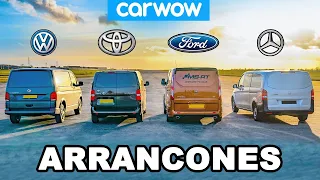 VW Transporter vs Ford Transit vs Toyota Proace vs Mercedes Vito: ¡ARRANCONES DE VANS!