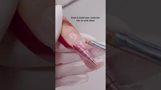 Oval Nail Extension Tutorial with Hard Gel Part 1 | HEMA Free Gel | Builder Gel Tutorial