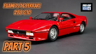 Part 5 - Fujimi 1/16 ferrari 288 GTO Step by Step Video Build