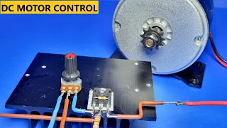 how to make simple dc motor speed control circuit