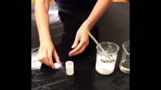 Acetic acid + sodium bicarbonate