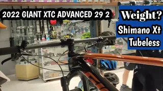 2022 GIANT XTC ADVANCED 29 2 SMALL + SHIMANO XT PEDAL WEIGHT