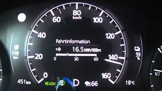 Tachovideo Mazda MX-30 e-Skyactiv 2020 0-100 kmh kph 0-60 mph Beschleunigung Acceleration