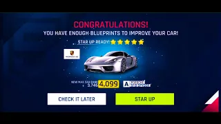 Asphalt 9 || PORSCHE 918 SPYDER star up to 5 stars 🌟🌟🌟🌟🌟