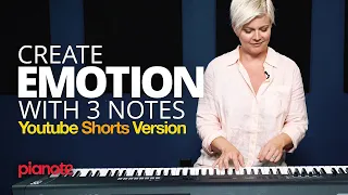 Beautiful, emotional piano with just 3 Notes #shorts