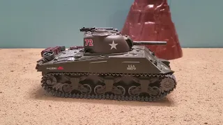 MOTORIZED SHERMAN TANK TOY REVIEW!