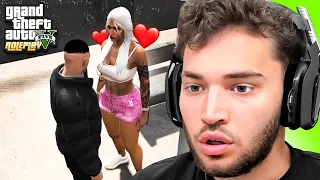 Adin Ross Finds a NEW "Girlfriend" in GTA RP..😍 (District 10)