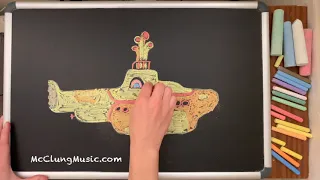 Yellow Submarine ♫ Beatles Lullaby + Chalk Art