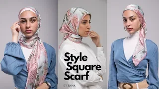 Hijab Tutorial 101: Easy, Quick & Simple Styles using a Square Scarf