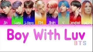 BTS (방탄소년단) - Boy With Luv (ft. Halsey) (Studio Ver.) [Color Coded Han|Rom|Eng|가사]