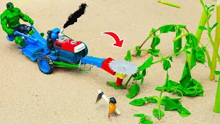 Diy tractor tree cutter machine mini science project | mini water pump @sanocreator