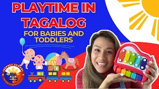 JEEPNEY SCHOOL PLAYTIME FUN IN TAGALOG WITH ATE CHERRY | PLAY PEEK-A-BOO | LEARN COLORS | COUNTING