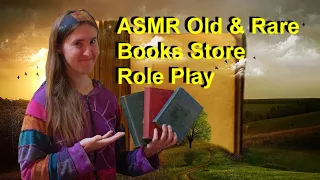 ASMR Roleplay Old, Rare & Lesser Known Books Store (Soft spoken, Page Flipping) Book Store Role Play