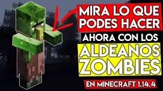 Mira lo que podes hacer AHORA con los ALDEANOS ZOMBIES en Minecraft