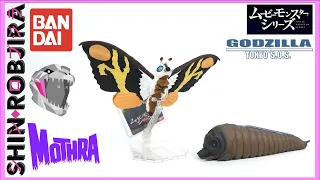Bandai Movie Monster Series: Mothra *Imago & Larva* (2018 Releases) | Double Review