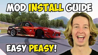 How to EASILY install MODS for Assetto Corsa + Find Cars & Tracks + DRIFT PACK  | Tutorial 2024