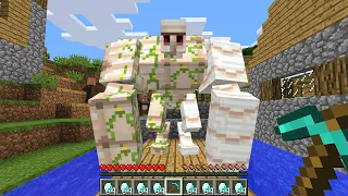 Minecraft: What HAPPENS if you SPAWN the TALLEST GOLEM #Shorts