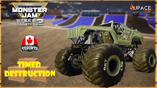 Soldier Fortune's Timed Destruction Challenge in Monster Jam Steel Titans 2