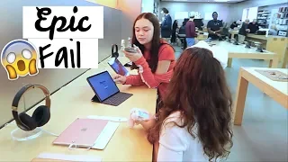 New iPhone Shopping at the Apple Store Vlog | Epic FAIL
