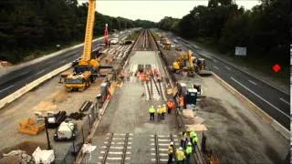 WMATA K- Line Double Crossover Installation 3/12/2012 Time Lapse