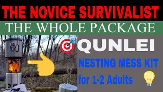 QUNLEI Camp Mess kit for 1- 2 Adults. NS 2CG REVIEW