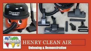 Numatic HVA 160-11 Henry Clean Air Vacuum Cleaner Unboxing & Demonstration