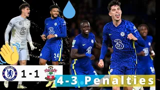 CHELSEA vs SOUTHAMPTON (1-1) 4-3 Penalties ~ Carabao Cup🏆KEPA saves & JAMES ice💙😍