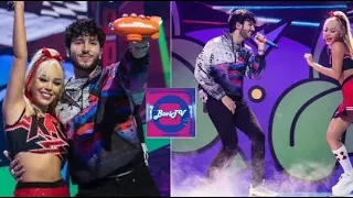 Danna Paola Y Sebastian Yatra ganan primer premio juntos por no bailes sola en los  premios KCA2020.