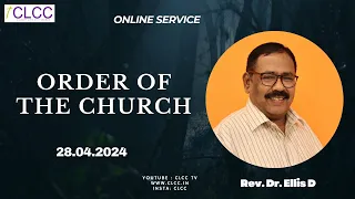 CLCC ONLINE SERVICE |28 .04.2024 | REV. DR. ELLIS WILLIAM. D | Calvary Life City Church (CLCC).