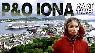 P&O IONA Norwegian Fjords Cruise | Stavanger, Alesund Aksla Viewpoint, Beach House & Theatre Review