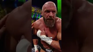 Triple H Continues Match After Tearing His Pec #shorts