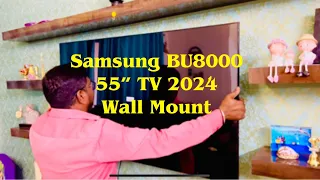 Samsung 55 inch Tv wall mount | Samsung 138 cm (55 inches) 4K Ultra HD Smart LED TV UA55BU8000KLXL