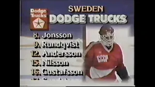 1987 Canada Cup Soviet Union vs Sweden 8/29/87