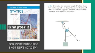 3-11 Statics Hibbeler 14th Edition (Chapter 3) | Engineers Academy