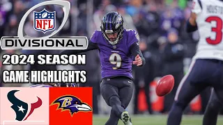 Houston Texans vs Baltimore Ravens AFC Divisional Playoffs [FULL GAME] | NFL Highlights 2024