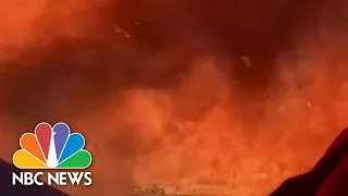 Dramatic Video Shows Australian Firefighters’ Truck Surrounded By Wildfire | NBC News