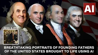 Breathtaking Portraits of Founding Fathers of the United States Brought to Life Using AI