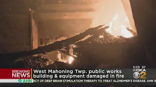 Public Works Equipment Damaged In Fire